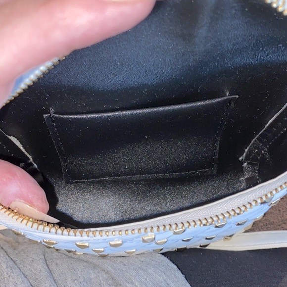 White and Gold Studded Mini Bag - Picture 5 of 5